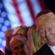 US Republican presidential candidate Donald Trump smiles as he arrives to speak in New York on May 3, 2016, following the primary in Indiana.
Donald Trump crushed his Republican rivals in Indiana's primary Tuesday, bringing him to the brink of outright victory in the presidential nomination race and dashing the hopes of a movement bent on stopping him.
JEWEL SAMAD/AFP/Getty Images